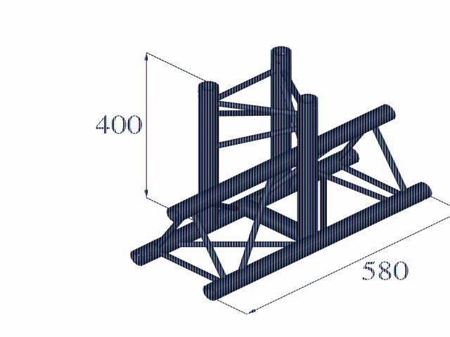 Alutruss DECOLOCK DQ3-PAT35 3-Punkt Traverse T-Stück 90°