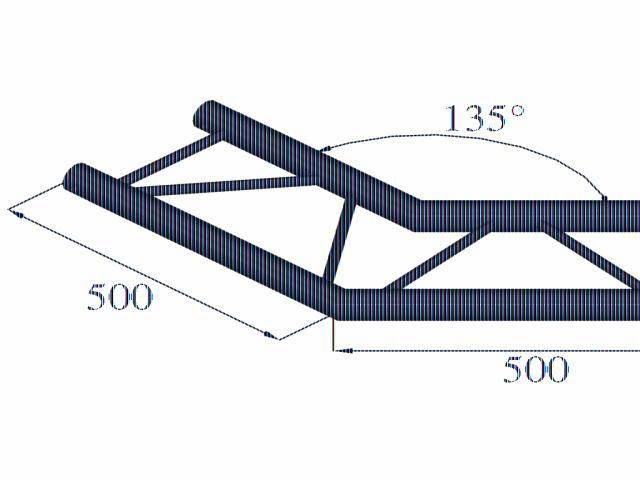 Alutruss BILOCK BQ2-PAC23H 2-Punkt Traverse Ecke 135°
