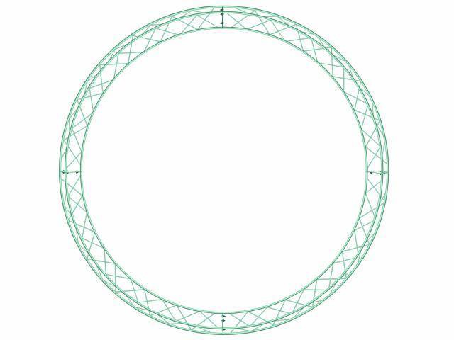 Alutruss Traversen-Kreis-Segment 300cm DECOTRUSS für 3 Meter