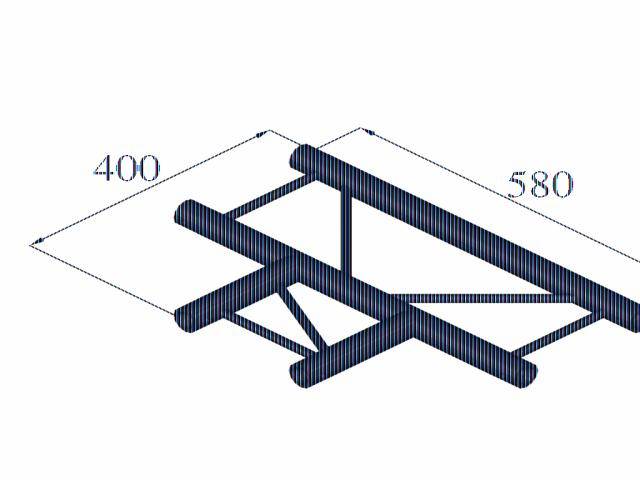 Alutruss DECOLOCK DQ2-PAT35H 2-Punkt Traverse T-Stück 90°