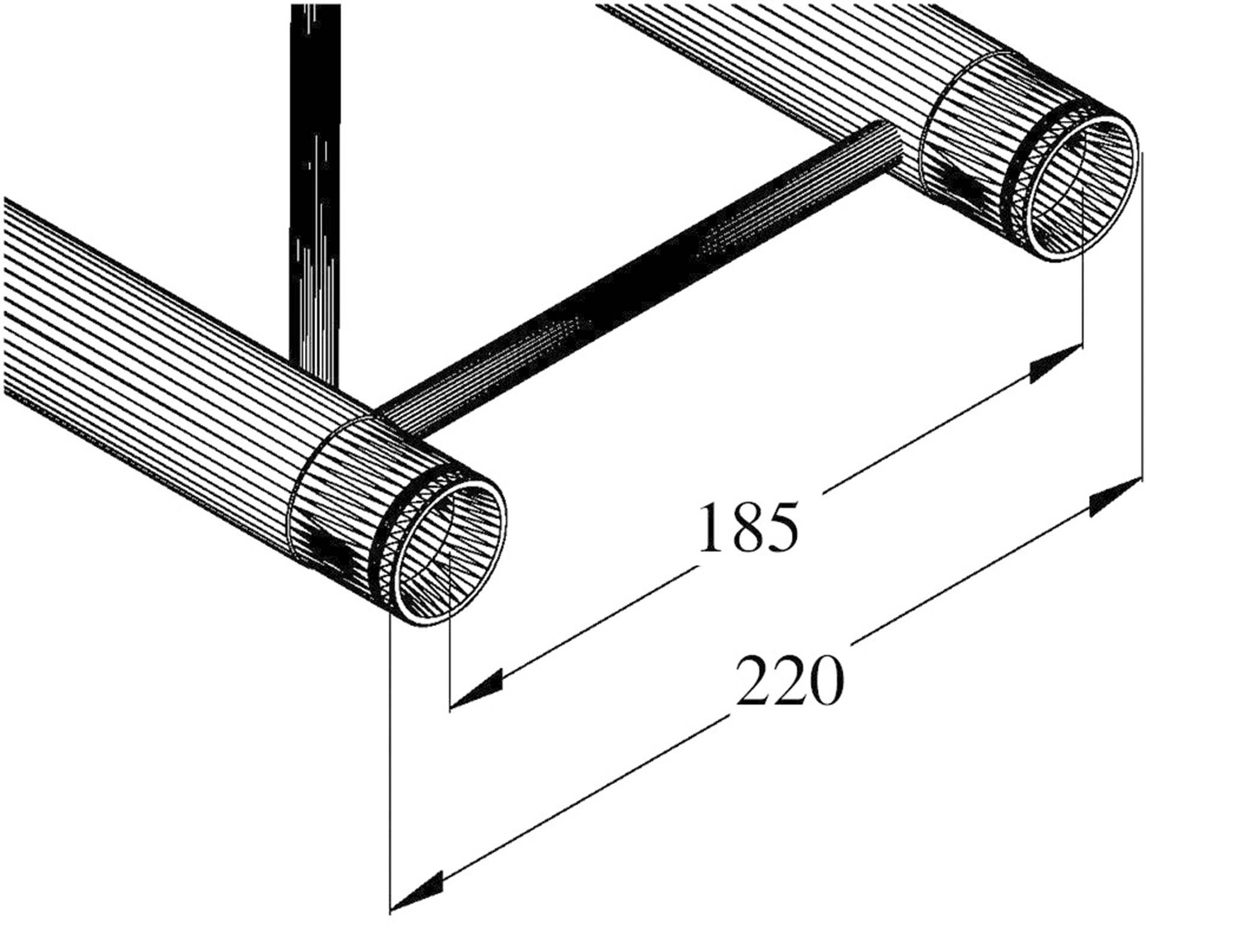 Alutruss DECOLOCK DQ2-PAC21V 2-Punkt Traverse Ecke 90°