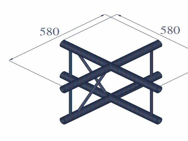 Alutruss DECOLOCK DQ2-PAC41V 2-Punkt Traverse Kreuzstück 90 °