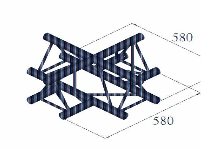 Alutruss DECOLOCK DQ3-PAC41 3-Punkt Traverse Kreuzstück 90°