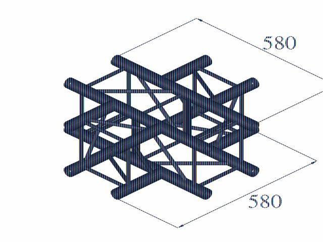 Alutruss DECOLOCK DQ4-PAC41 4-Punkt Traverse Kreuzstück 90°