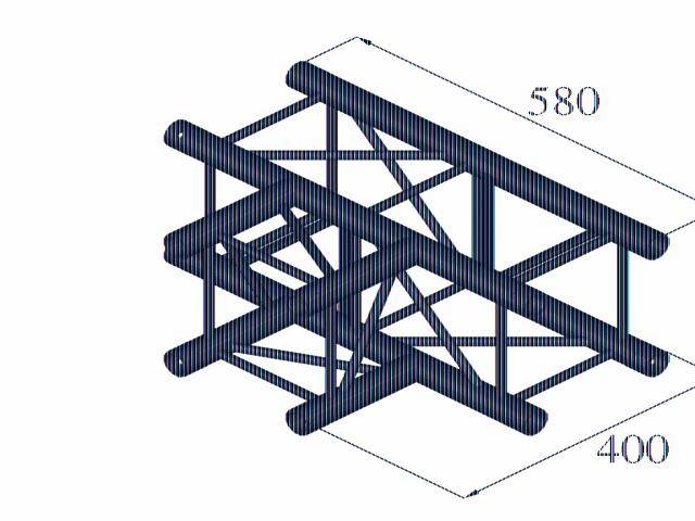 Alutruss DECOLOCK DQ4-PAT35 4-Punkt Traverse T-Stück 90°
