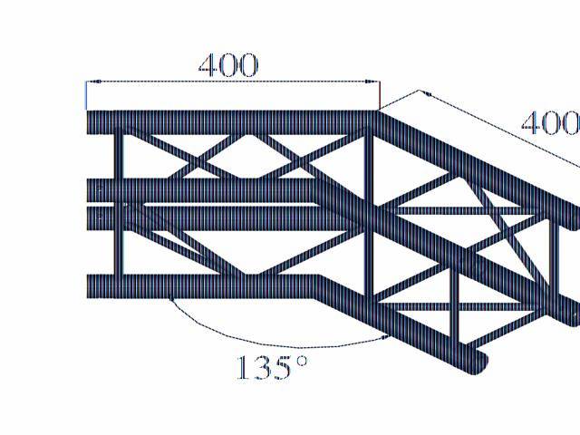 Alutruss DECOLOCK DQ4-PAC23 4-Punkt Traverse Ecke 135°