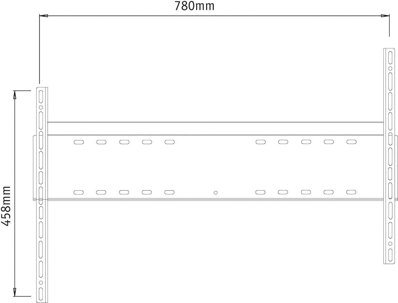 Mount Massive MFL 100 TV-Wandhalterung 101,6 cm (40") - 203,2 cm (80") Neigbar