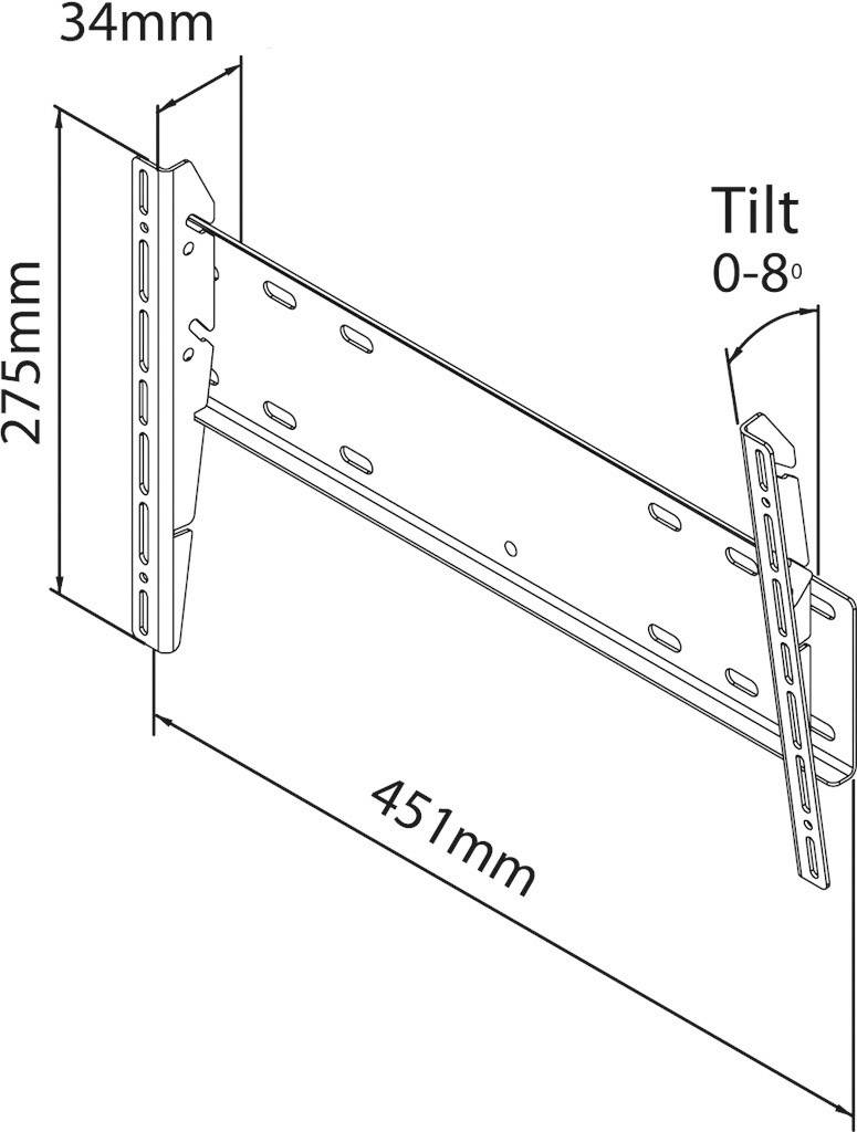 Mount Massive MFM 80 TV-Wandhalterung 81,3 cm (32") - 139,7 cm (55") Neigbar