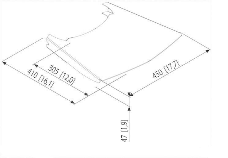 Vogel's Ablagefach Passend für Serie (Halter): Vogel's PFT2510 Wagen, Vogel's PFF 2410 Standfuß Silber