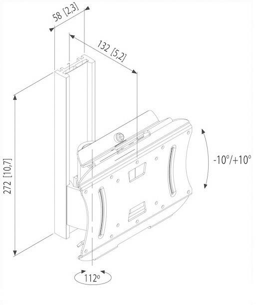 Vogel's PFW 3220 TV-Wandhalterung 58,4 cm (23") - 94,0 cm (37") Neigbar+Schwenkbar