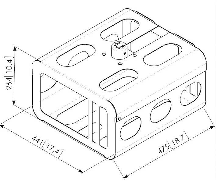Vogel's Diebstahlschutzgehäuse Passend für Serie (Halter): Vogel's PPC 1000 Beamerhalter, Vogel's PPC 2000 Beamerhalter Silber