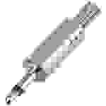 TRU Components 1572331 Klinken-Steckverbinder 3.5mm Stecker, gerade Polzahl (num): 2 Mono Silber