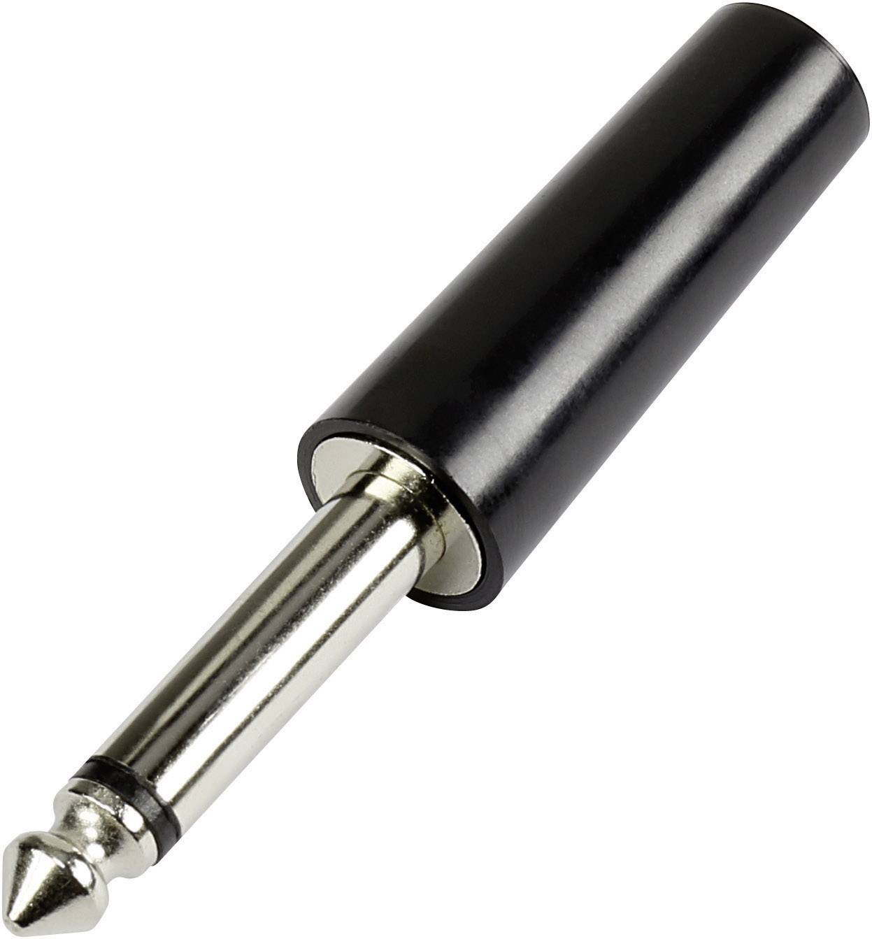 TRU COMPONENTS 595198 Klinken-Steckverbinder 6.35 mm Stecker, gerade Polzahl: 2 Mono Schwarz 1 St.