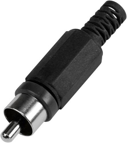 TRU COMPONENTS 595227 Cinch-Steckverbinder Stecker, gerade Polzahl: 2 Schwarz