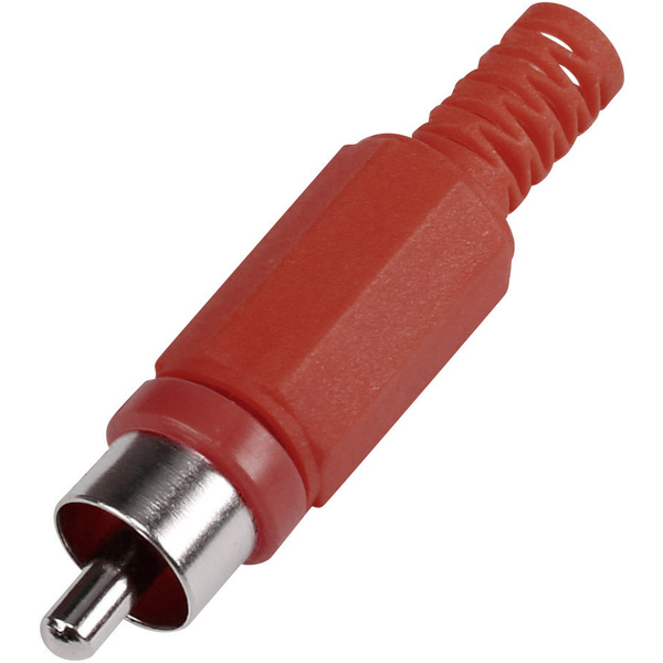 TRU Components 1567394 Cinch-Steckverbinder Stecker, gerade Polzahl (num): 2 Rot
