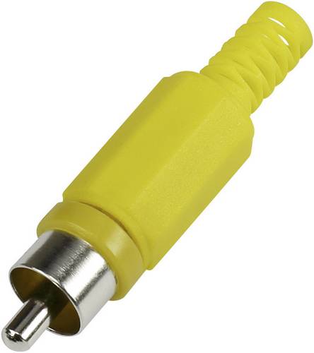 TRU Components 595231 Cinch-Steckverbinder Stecker, gerade Polzahl: 2 Gelb