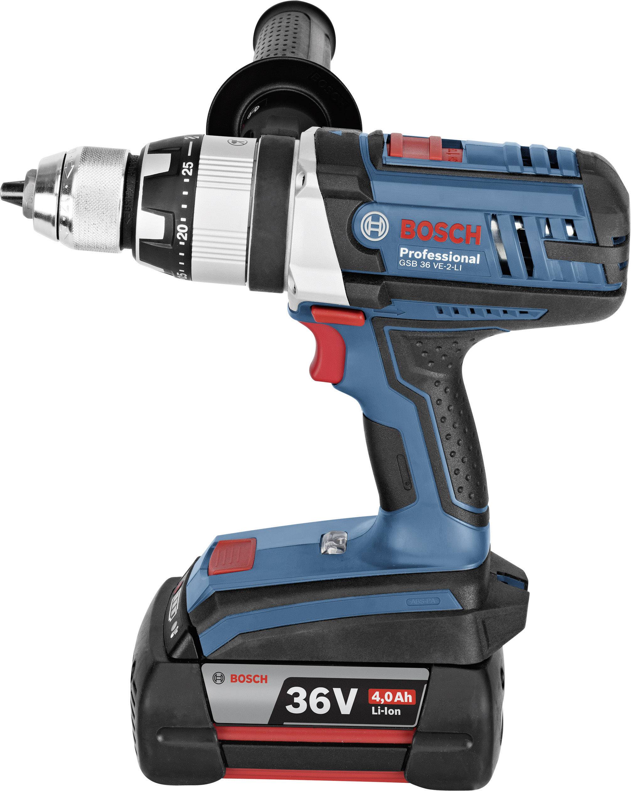 Bosch Professional GSB 36 VE-2-LI 06019C1100 Akku-Schlagbohrschrauber GSB 36 VE-2-LI 36V 4Ah Li-Ion inkl. 2. Akku, inkl. Koffer