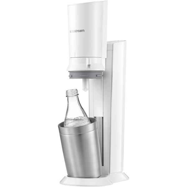 Sodastream Wassersprudler Crystal 1.0 Weiß Grundgerät, inkl. 1 Glaskaraffe, und 1 CO2-Zylinder