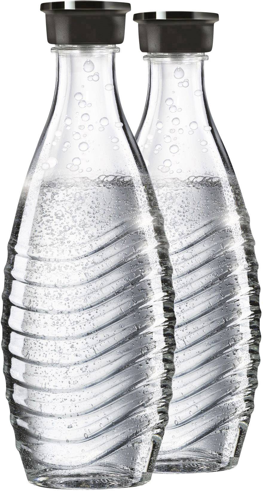 Sodastream Wassersprudler Crystal 2.0 Promopack Titan und 1 CO2-Zylinder, inkl. 3 Glaskaraffen
