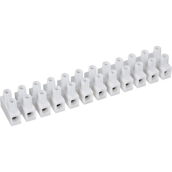 TRU Components Lüsterklemme flexibel: 4-10mm² starr: 4-10mm² Polzahl: 12 Weiß 1St.