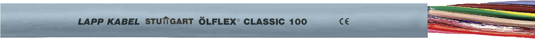Ein graues Kabel mit der Aufschrift 'LAPP KABEL STUTTGART ÖLFLEX CLASSIC 100' und farbigen Drähten, die aus einem Ende herausragen.