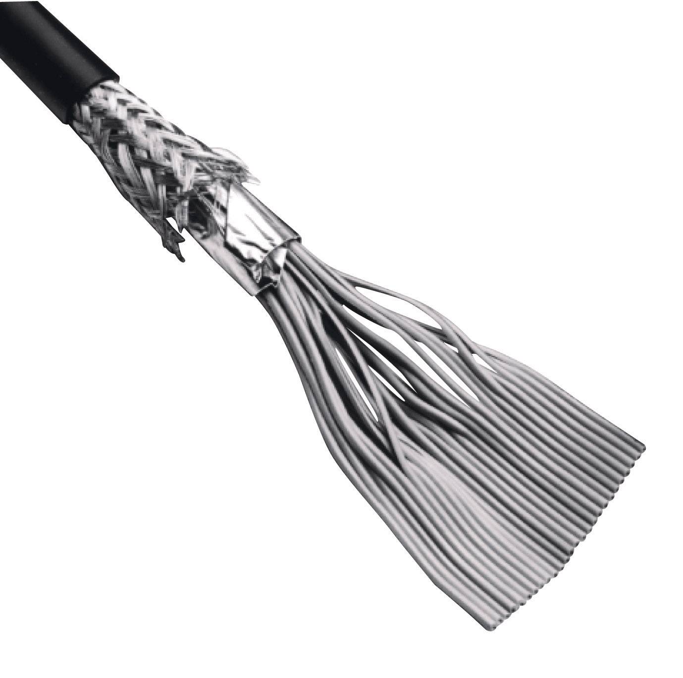 3M 3659/25 100 SF Flachbandkabel Rastermaß: 1.27 mm 25 x 0.08 mm² Schwarz, Grau Meterware