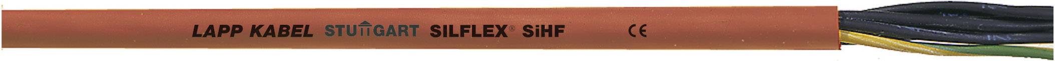 Ein orangefarbenes Kabel mit der Aufschrift LAPP KABEL ÖLFLEX® SILFLEX SVHF. Sichtbar sind mehrere farbige Drähte am Ende des Kabels.