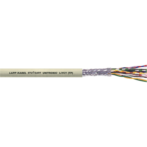 LAPP 35810-1 Câble de données UNITRONIC® LiYCY (TP) 2 x 2 x 0.50 mm² gris Marchandise vendue au mètre