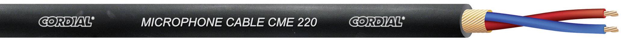 Cordial CME 220 Mikrofonkabel 2 x 0.2 mm² Schwarz Meterware