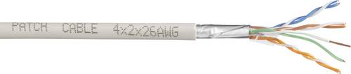 TRU Components Netzwerkkabel CAT 5e SF/UTP 4 x 2 x 0.14 mm² Weiß 25 m