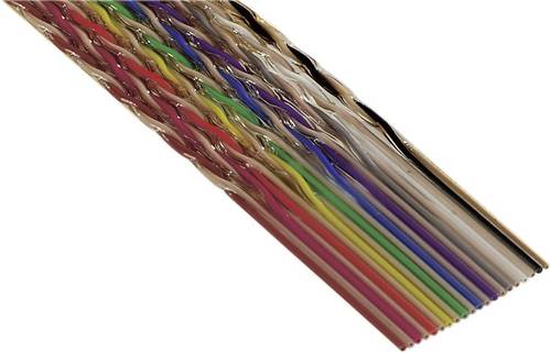 3M 1700/10 100 SF Flachbandkabel Rastermaß: 1.27 mm 10 x 0.08 mm² Bunt Meterware