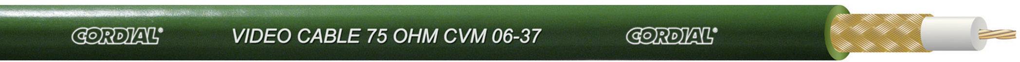 Cordial CVM 06-37 Videokabel 1 x 0.22mm² Grün Meterware