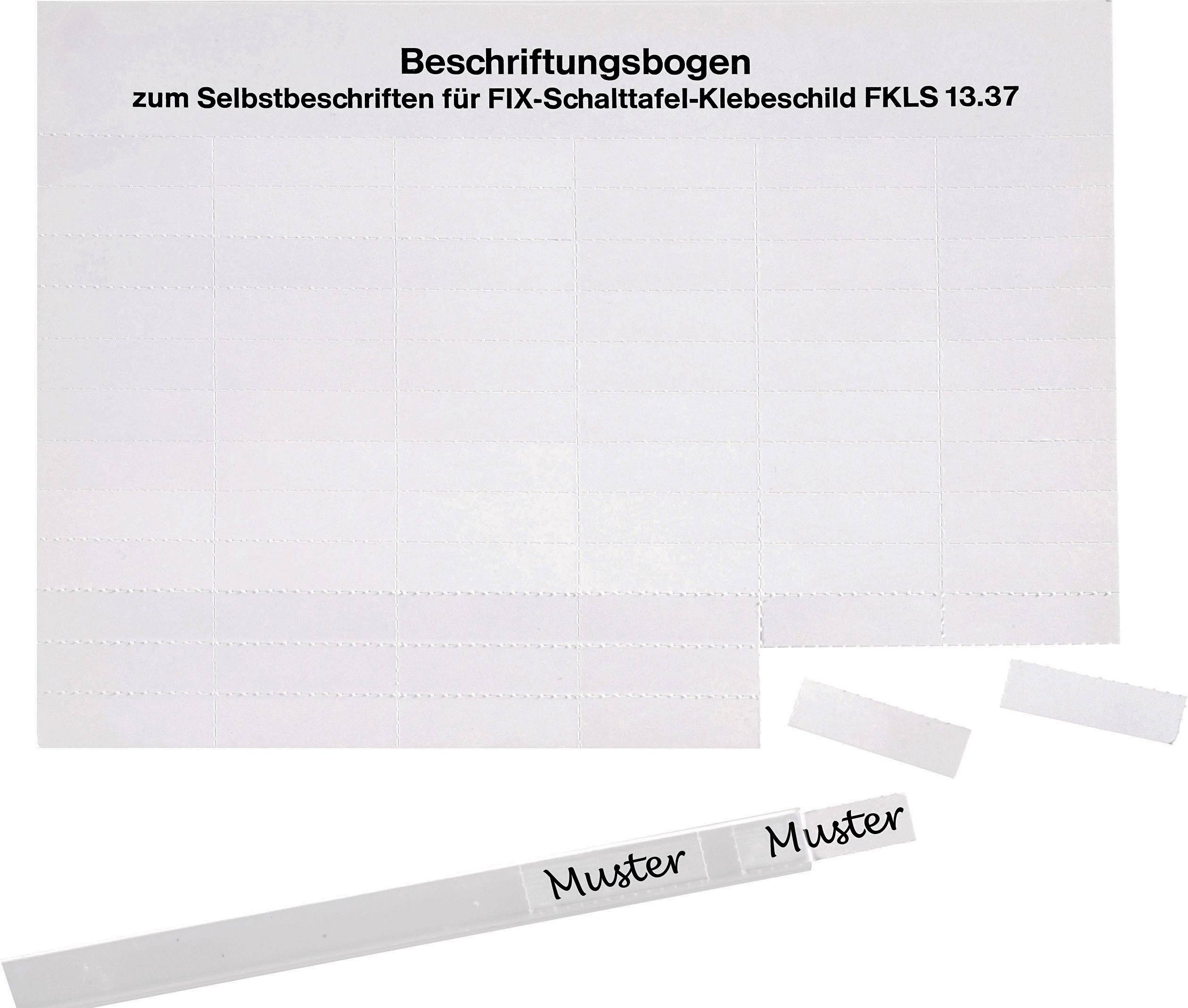 LAPP 61721840 FKLS 16 Kabel-Etikett 48 x 16 mm Farbe Beschriftungsfeld: Weiß Anzahl Etiketten: 32