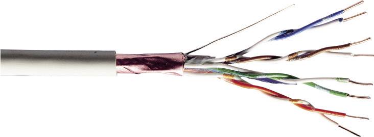 Digitus DK-1521-P-1 Netzwerkkabel CAT 5e F/UTP 4 x 2 x 0.13mm² Grau 100m