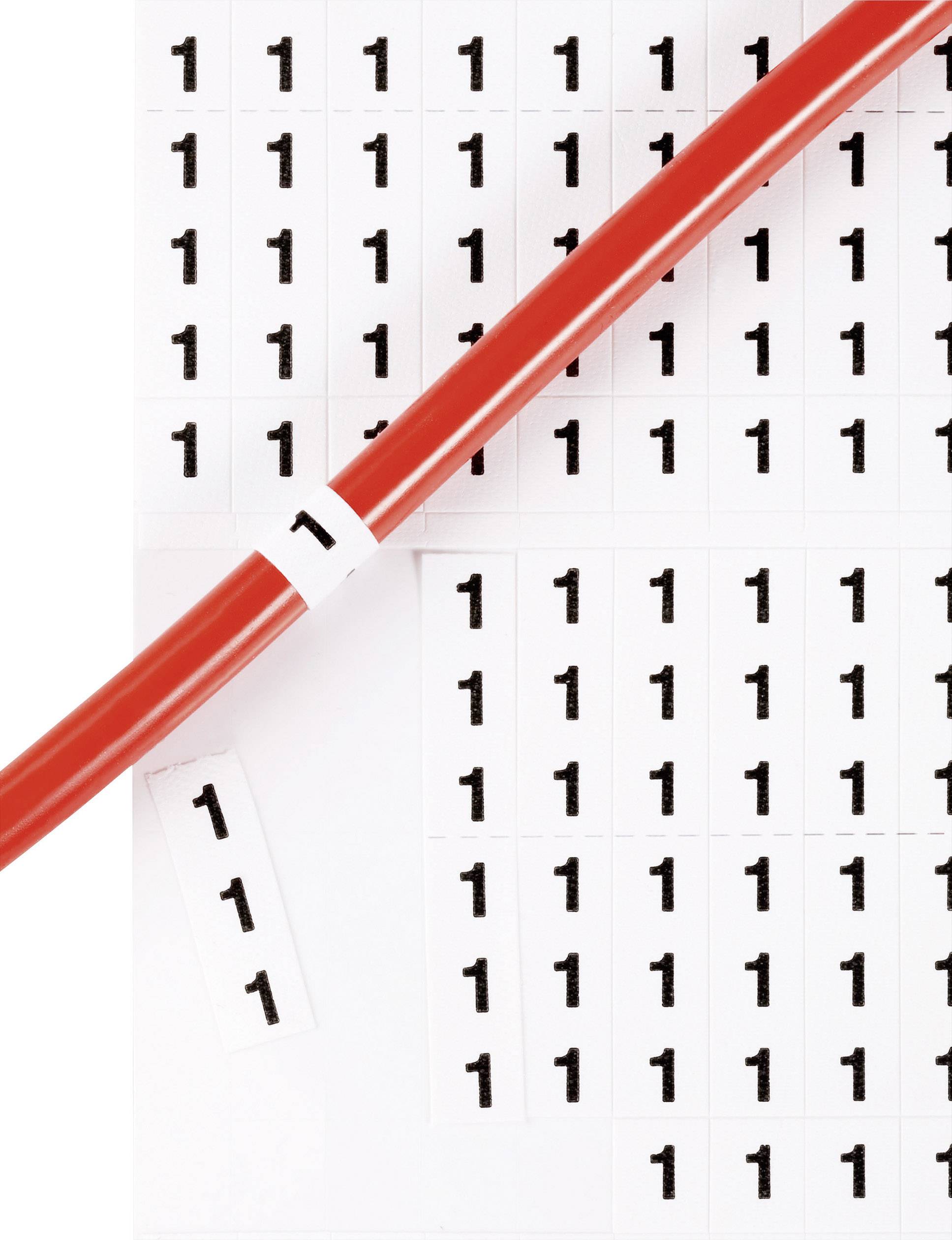 TRU Components 1566878 Bedruckte Klebemarker Aufdruck 0 - 9 606603