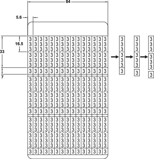 TRU Components 1566878 Bedruckte Klebemarker Aufdruck 0 - 9 606603