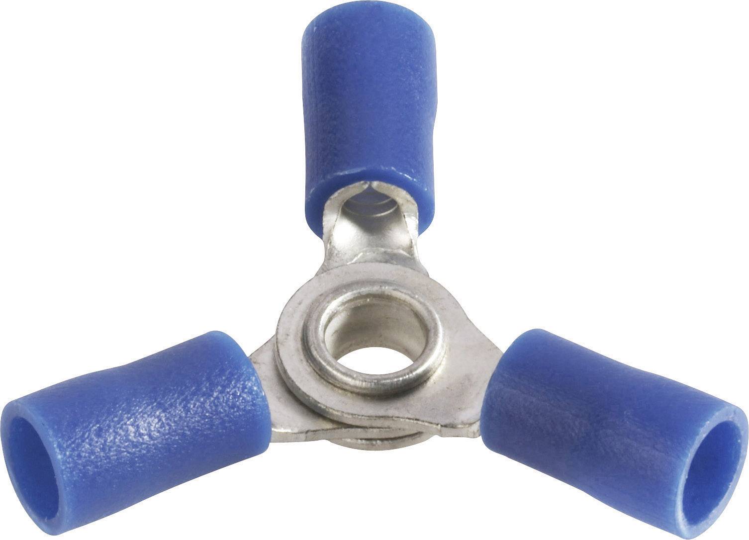 Vogt Verbindungstechnik 3631a3 Quetschverteiler Querschnitt (max.)=2.50mm² Loch-Ø=4mm Teilisoliert Blau
