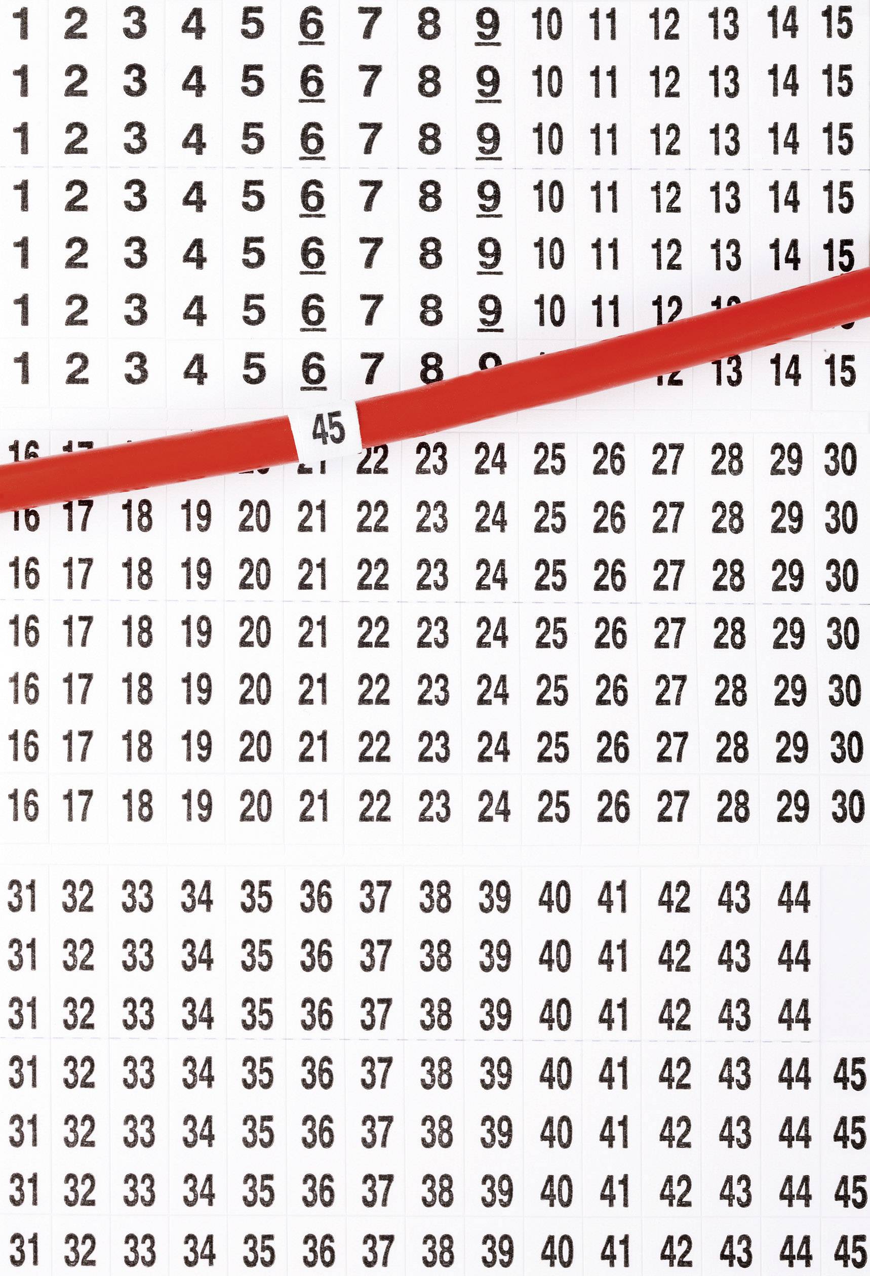 TRU Components 1566879 Bedruckte Klebemarker Aufdruck 1 - 45 606629