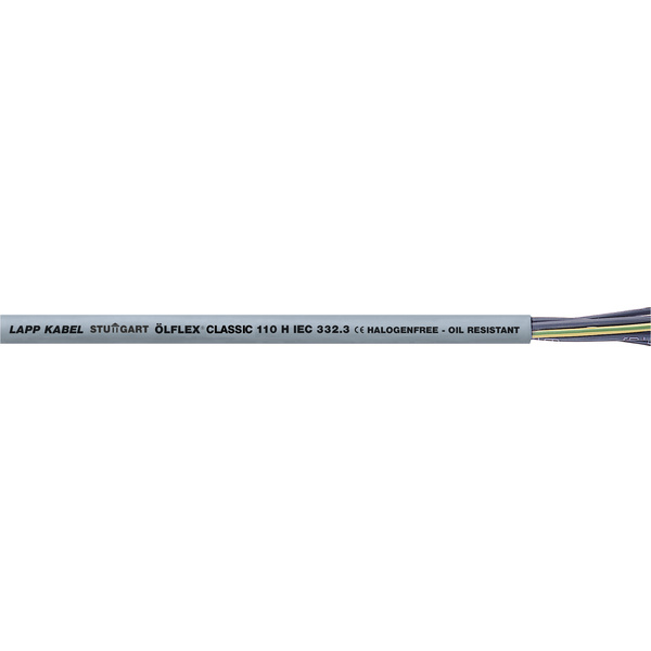 LAPP ÖLFLEX® CLASSIC 110 H Steuerleitung 2 x 0.75mm² Grau (RAL 7001) 10019910/300 300m