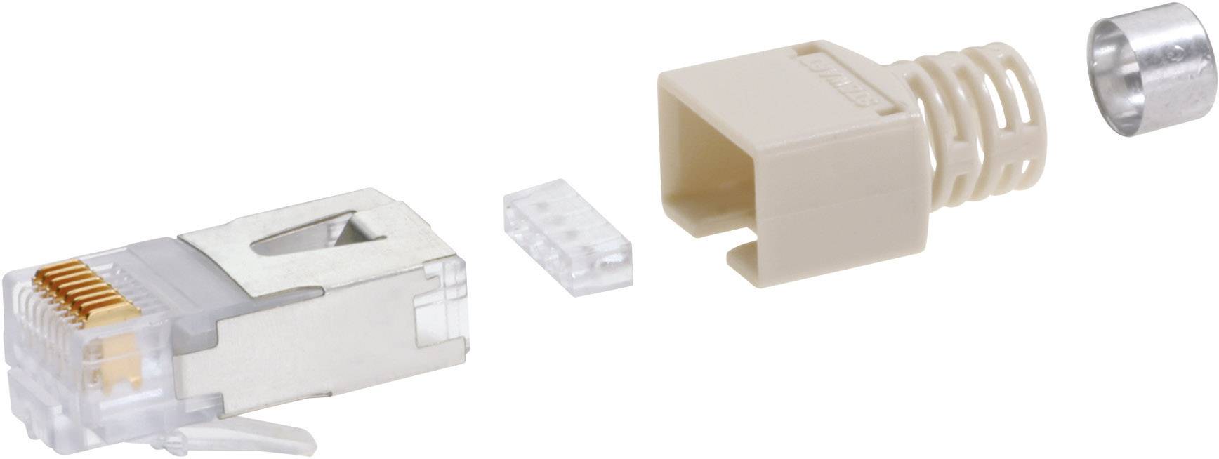 BEL Stewart Connectors CE6323 RJ45-Steckverbinder CAT 5e Stewart SS37 CE6323 Stecker, gerade Pole: 8P8C Grau 1 St.