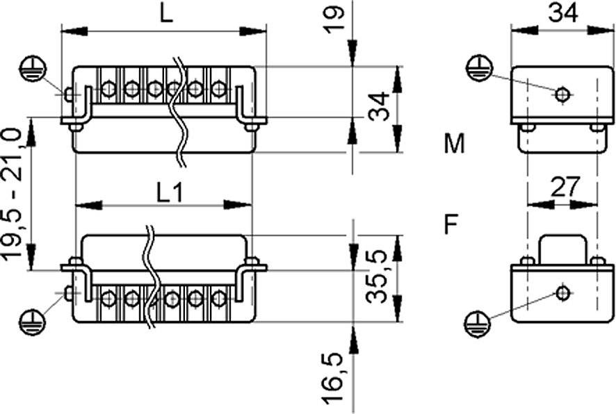 LAPP Stifteinsatz EPIC® H-BS 6 Gesamtpolzahl 6 + PE 1 St.