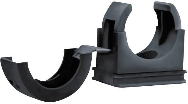 HellermannTyton 166-25707 PACC10 Schlauchhalter Schwarz 10 mm