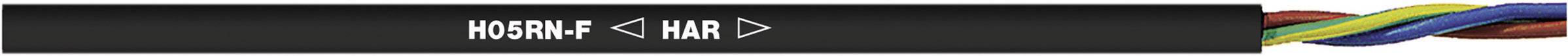 LAPP 1600250/1 Gummischlauchleitung H05RN-F 2 x 0.75 mm² Schwarz Meterware