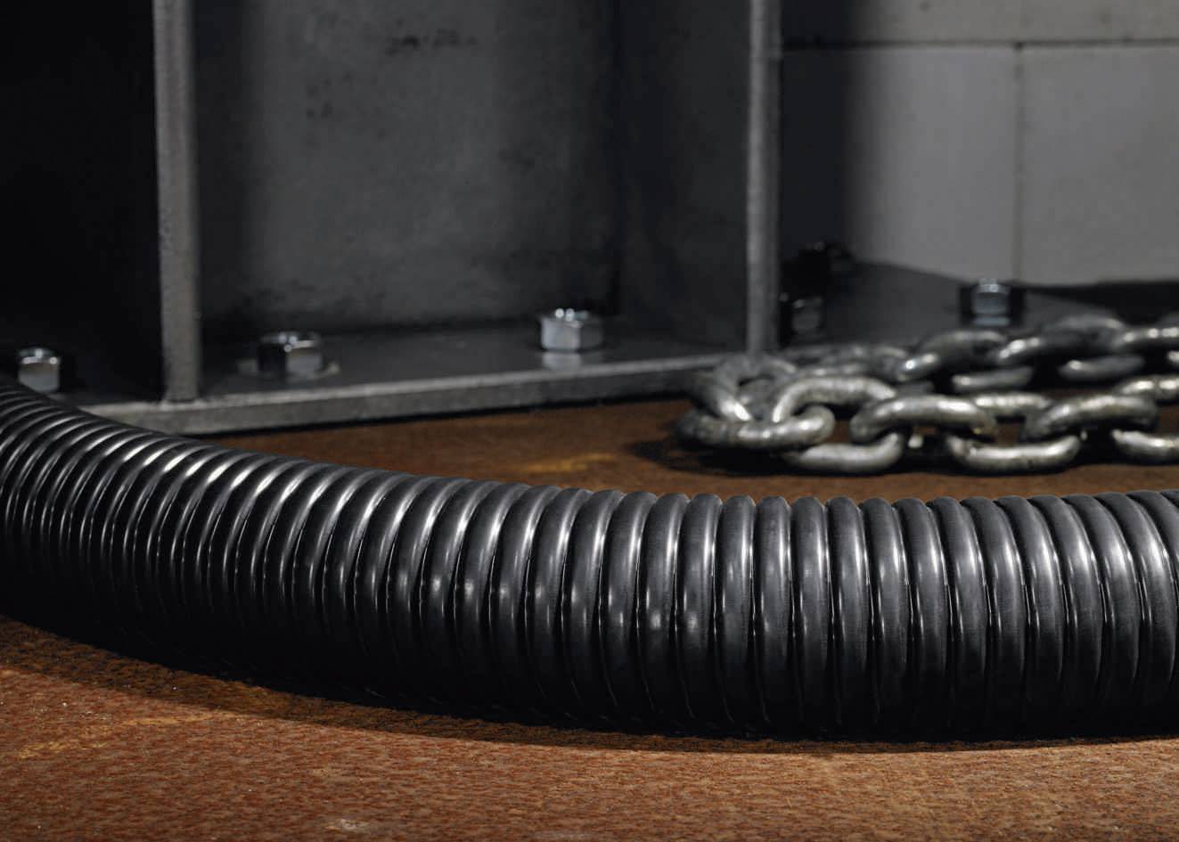 HellermannTyton 166-30703 PCS20 Stahlschutzschlauch Schwarz 16.90 mm Meterware