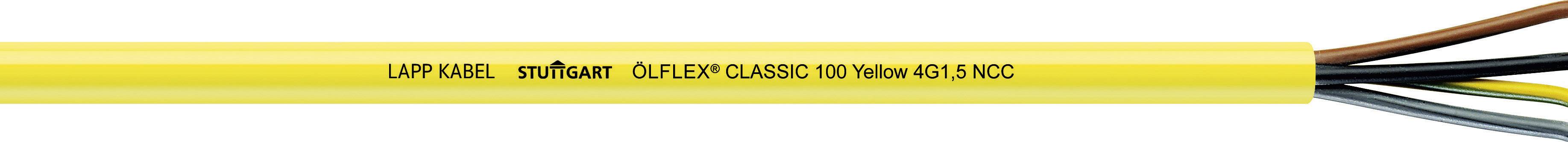 LAPP ÖLFLEX® CLASSIC 100 YELLOW Steuerleitung 4G 1.5mm² Gelb 104023/100 100m