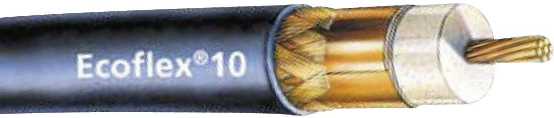 SSB Electronic 6085 Koaxialkabel Außen-Durchmesser: 10.20mm Ecoflex 10 50Ω 90 dB Schwarz Meterware