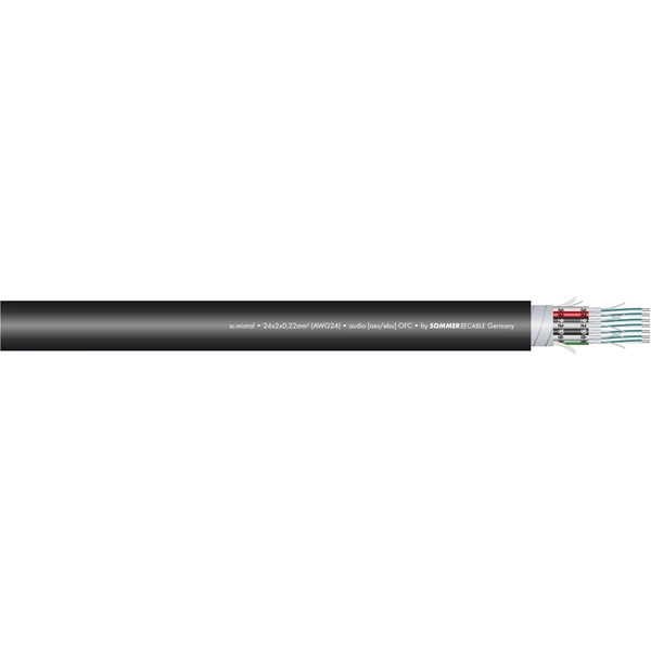 Sommer Cable 100-0101-08 Multicorekabel 8 x 2 x 0.22mm² Schwarz Meterware Sommer Cable 100-0101-08 Multicorekabel 8 x 2 x 0.22mm² Schwarz Meterware