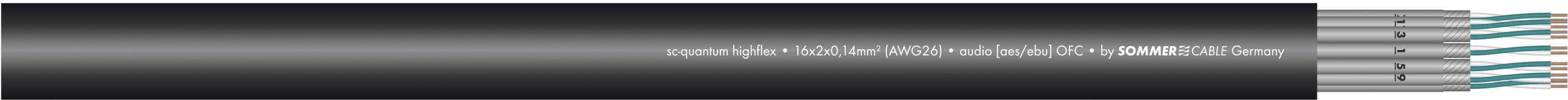 Sommer Cable 100-0451-02 Multicorekabel 2 x 2 x 0.14mm² Schwarz Meterware