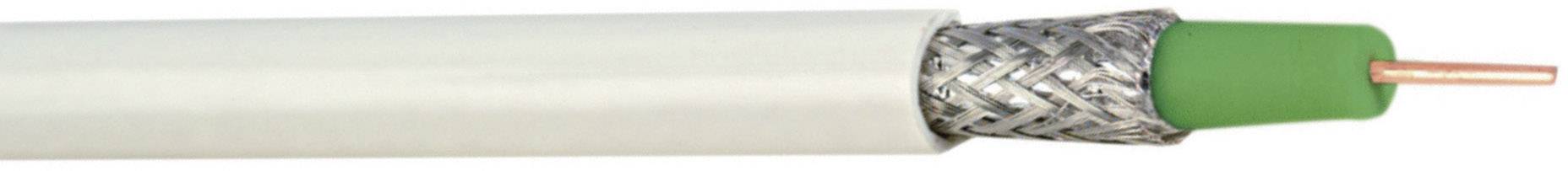 Hama 86684 Koaxialkabel Außen-Durchmesser: 6.90 mm 75 Ω 100 dB Weiß, Grün Meterware