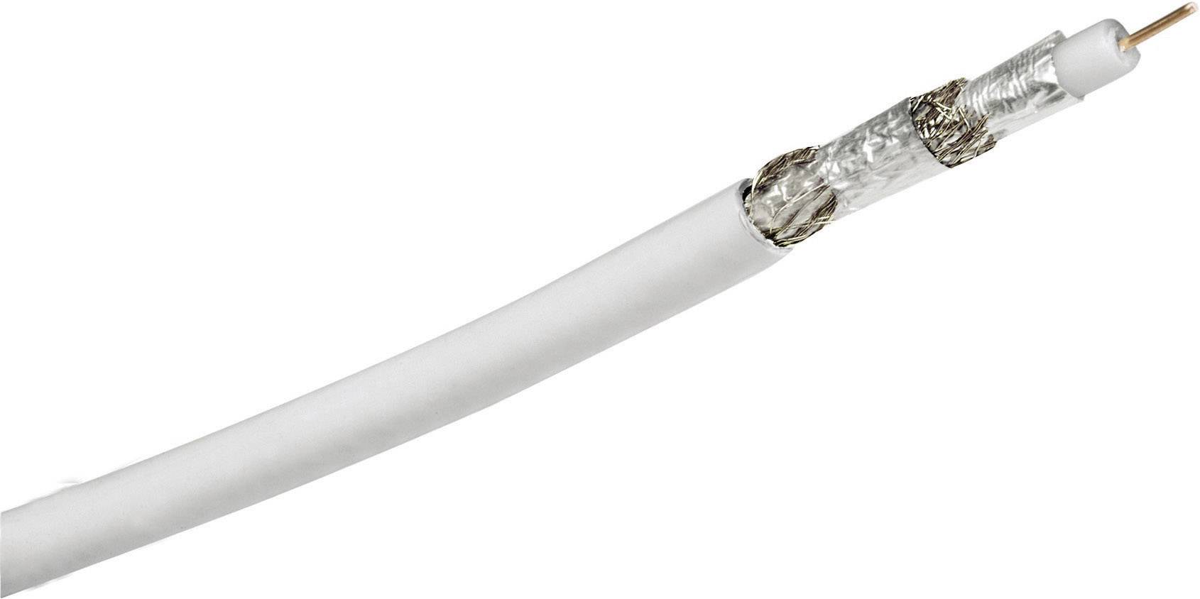 Hama 86667 Koaxialkabel Außen-Durchmesser: 6.90mm 75Ω 120 dB Weiß Meterware